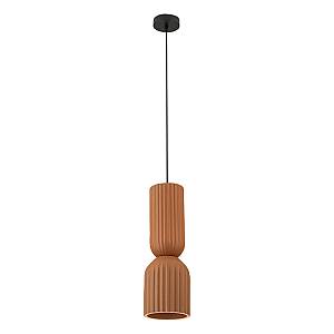 PENDANT LIGHT 1xE27 LED MAX 11W TERRACOTTA - SANDY BLACK CLAY - METAL