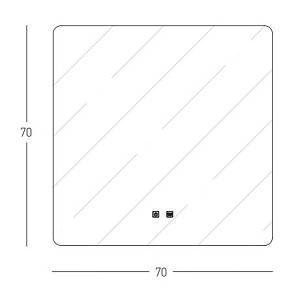 LED MIRROR 40W 4000K SQUARE
