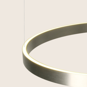 PENDANT LED LIGHT UP-DOWN 70W 3000K ELECTROPLATE BRUSHED NICKEL ALUMINIUM - ACRYLIC