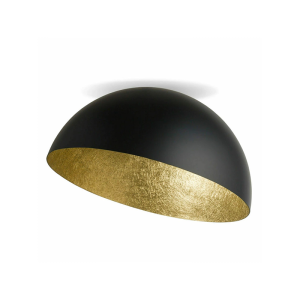 CEILING LAMP E27 MAX 40W METAL BLACK-GOLDEN LEAF