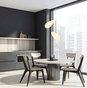 LED PENDANT LIGHT 5W 3000K  MATT OPAL WHITE GLASS   BRASS METAL