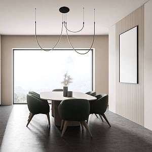 CEILING LED LIGHT 46W 3000K ALUMINIUM-SILICON BLACK