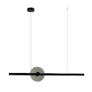 PENDANT LED LIGHT 20W 3000K TRIAC BLACK - SMOKED GLASS