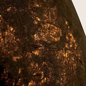 PENDANT LIGHT 1xE27 MAX 15W METAL - PAPER PULP - MULBERRY SILK BLACK