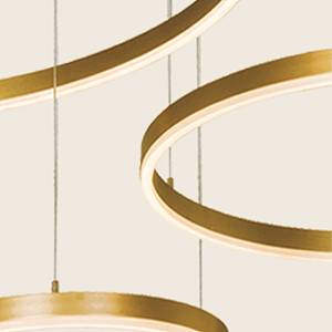 PENDANT LIGHT 126W 3000K BRUSHED GOLD DIMMABLE