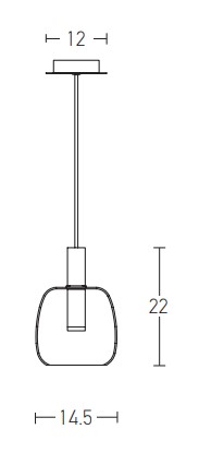 PENDANT LIGHT 7W 3000K CLEAR GLASS