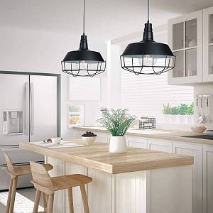 PENDANT LAMP 1XE27 STEEL BLACK