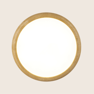 PENDANT LED LIGHT 22W 3000K NATURAL STONE - BROWN WOOD