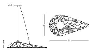 PENDANT LIGHT LED 10W 3000K BLACK