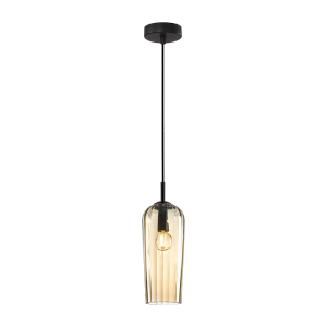 PENDANT LIGHT 1XE14 GLASS CHAMPAGNE