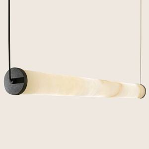 PENDANT LED LINE LIGHT 20W 3000K TRIAC SANDY BLACK - ALABASTER
