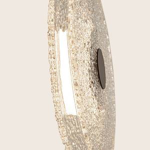 PENDANT LED LIGHT 11W 3000K METAL-GLASS, BLACK-CLEAR GLASS