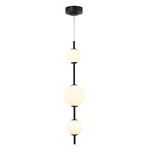LED PENDANT LIGHT 13W  3000K GLASS &METAL  WHITE-BLACK