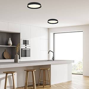 LED CEILING LIGHT 20W 3000K BLACK