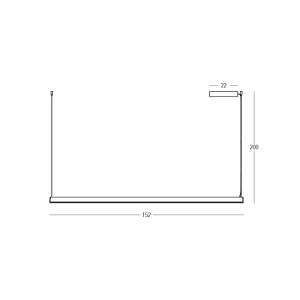 PENDANT LED LINE LIGHT 32W 3000K TRIAC SANDY WHITE