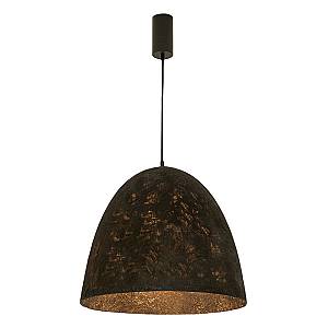 PENDANT LIGHT 1xE27 MAX 15W METAL - PAPER PULP - MULBERRY SILK BLACK