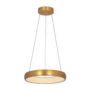 PENDANT LIGHT 32W 3000K, ALUMINUM & ACRYLIC  BRASH ANTIQUE GOLD