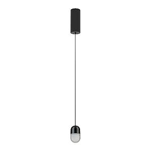 PENDANT LED LIGHT 7W 3000K SANDY BLACK ALUMINIUM - ACRYLIC