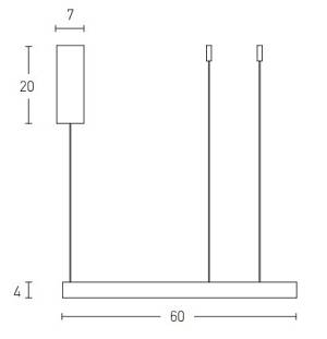 PENDANT LIGHT 34W 3000K ALUMINIUM-ACRYLIC   BRUSHED GOLD MATT