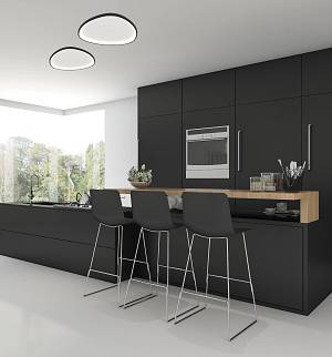 CEILING LED LIGHT 32W 3000K METAL-ACRYLIC BLACK