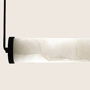 PENDANT LED LINE LIGHT 20W 3000K TRIAC SANDY BLACK - ALABASTER