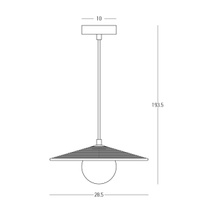 PENDANT LIGHT 1xG9 LED MAX 9W TERRACOTTA CLAY - BLACK  - METAL - OPAL GLASS