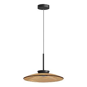 PENDANT LED LIGHT 31W 2700K-3000K TRIAC BLACK MATT - TAWNY GLASS