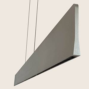 PENDANT LED LINE LIGHT 40W 3000K TRIAC BRUSHED GREY -ALUMINIUM - BLACK METAL