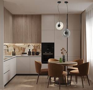 PENDANT LED LIGHT 8W 3000K METAL-GLASS, BLACK-SMOKED GREY