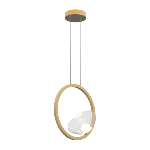 PENDANT LED LIGHT 7W 3000K ALUMINIUM-GLASS GOLD