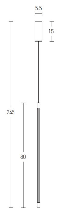 LED PENDANT LAMP 12W 3000K ALUMINIUM GOLD