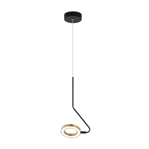 PENGDANT LED LIGHT 7W 3000K  ALUMINUM BLACK MATT- GOLD