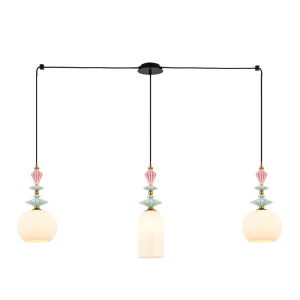 LINE LIGHT 3XE27 METAL/CERAMIC/OPAL GLASS