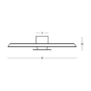 CEILING LED LIGHT 13W ACOUSTIC LIGHT GREY - BLACK