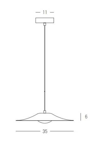 PENDANT LED LIGHT 10W 3000K WHITE