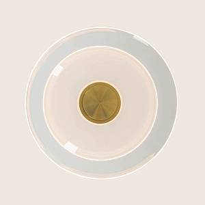 PENDANT LED LIGHT 10W 3000K BRUSHED BRASS - CLEAR GLASS