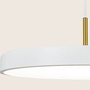 PENDANT LED LIGHT 17W 3000K WHITE MATT - BRUSHED BRASS