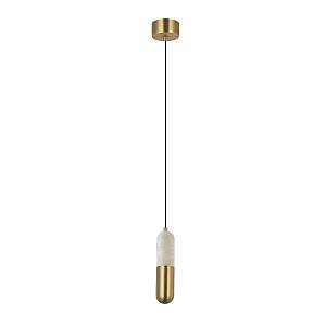 PENDANT LED LIGHT 7W 3000K TRIAC ALABASTER - BRASS