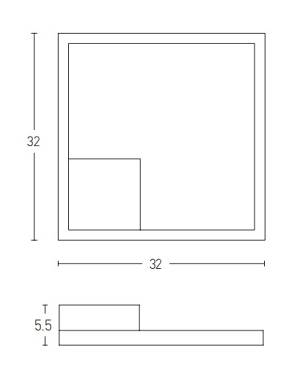 SCONCE 15W 3000K ALUMINUM&ACRYLIC GOLD MATT