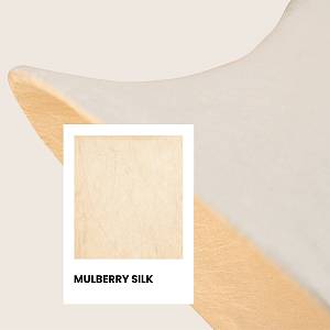 PENDANT LIGHT 1xE27 MAX 15W MULBERRY SILK - METAL WHITE