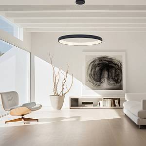 PENDANT LIGHT 60W 3000K  ALUMINUM & ACRYLIC   SANDY BLACK