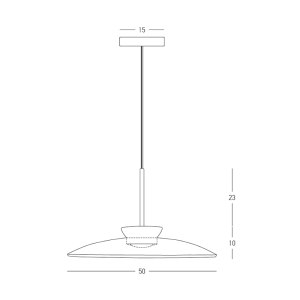 PENDANT LED LIGHT 31W 2700K-3000K TRIAC BLACK MATT - TAWNY GLASS