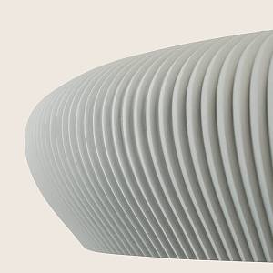 PENDANT LIGHT 2xG9 LED MAX 9W GREY - SANDY BLACK CLAY - METAL