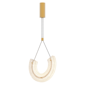PENDANT LED LIGHT 11W 3000K  ALUMINIUM-GLASS  GOLD