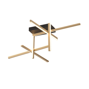 CEILING LED LIGHT 50W 3000K ALUMINIUM  BLACK/GOLD