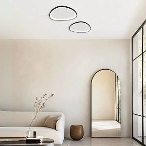 CEILING LED LIGHT 39W 3000K METAL-ACRYLIC BLACK