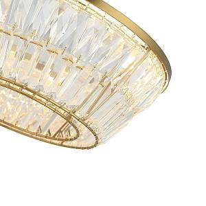 PENDANT LED LIGHT 38W  3000K METAL-CRYSTAL ANTIQUE BRASS