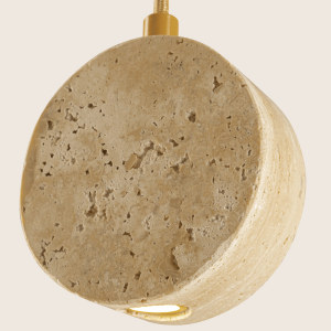 PENDANT LED LIGHT 3W 3000K NATURAL STONE - GOLD METAL