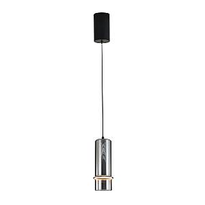 PENDANT LED LIGHT 6W 3000K SANDY BLACK - SMOKED GLASS