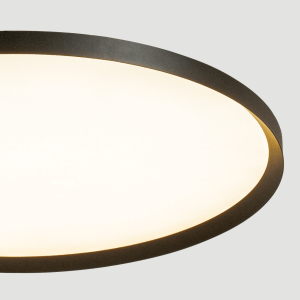 CEILING LED LIGHT 84W 2700K-3200K-4000K DALI SANDY BLACK - METAL - ALUMINIUM - MICROPRISMATIC DIFFUSER